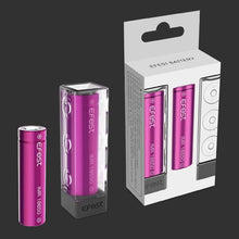 Load image into Gallery viewer, Efest 18650 IMR 3000mAh 35A 3.7V LiMN Battery - Purple Flat Top (2 pack+case)