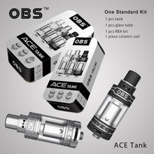 Load image into Gallery viewer, OBS ACE Tank Atomizer (ceramic coil, side-filling)
