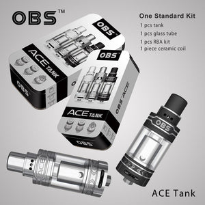 OBS ACE Tank Atomizer (ceramic coil, side-filling)