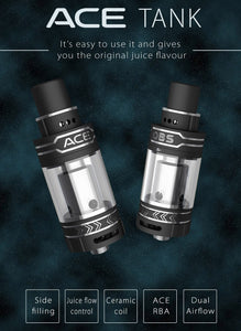 OBS ACE Tank Atomizer (ceramic coil, side-filling)
