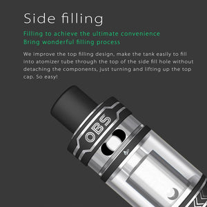 OBS ACE Tank Atomizer (ceramic coil, side-filling)