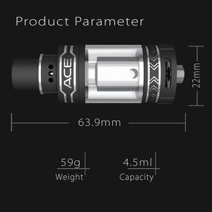 OBS ACE Tank Atomizer (ceramic coil, side-filling)