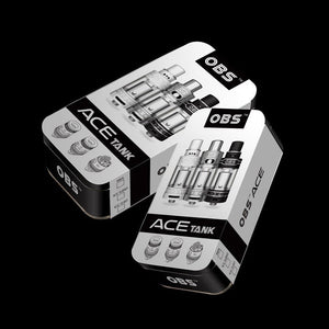 OBS ACE Tank Atomizer (ceramic coil, side-filling)