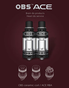 OBS ACE Tank Atomizer (ceramic coil, side-filling)